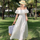 A Line White Long Stunning Evening Gown Party Prom Dress       S7273