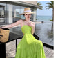 A Line Green Long Stunning Evening Gown Party Prom Dress       S7270