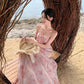 A Line Pink Long Stunning Evening Gown Party Prom Dress       S7284