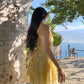 A Line Yellow Long Stunning Evening Gown Party Prom Dress       S7286