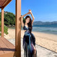 A Line Black Long Stunning Evening Gown Party Prom Dress       S7271