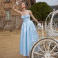 French Princess Series Satin Herringbone Dress R5107
