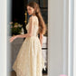 French style little white dress heavy suspenders long fishbone dress summer R5110