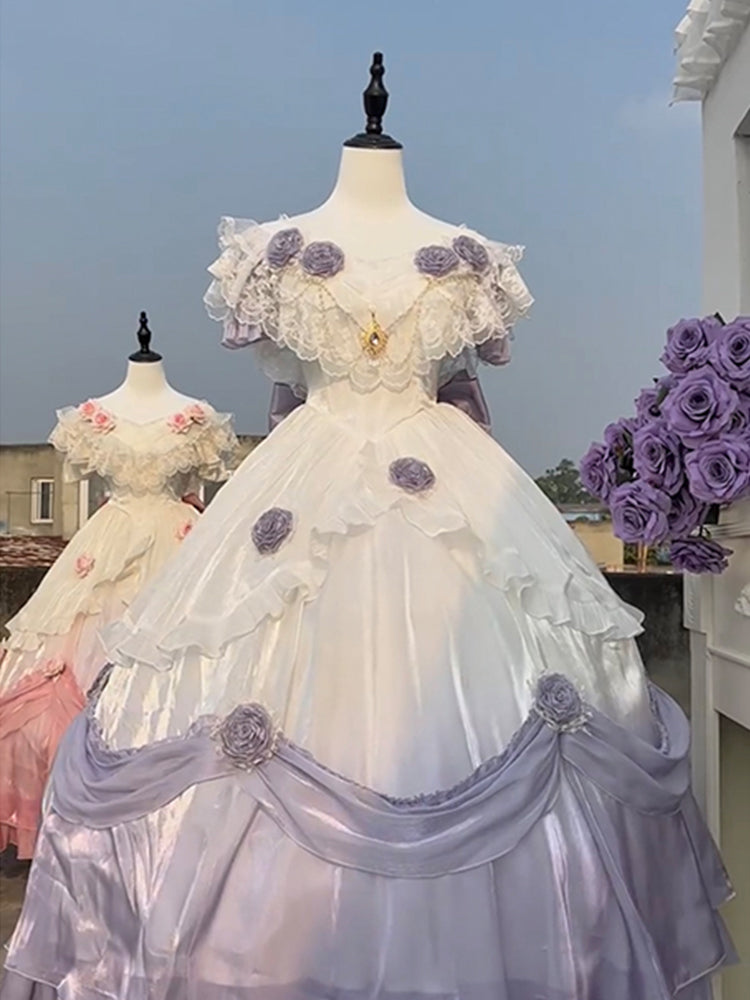 Classical elements on the run princess dress lolita adult ceremony gorgeous dress fairy long dress R1669