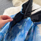Party dinner dress high-end hollow backless sling waist organza fluffy dress R2229