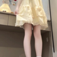 Gentle style flower sleeveless halter dress beautiful temperament waist A-line short skirt R0810
