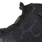 Dark night elf design lace-up back bow dress for women with slim waist A-line short skirt R0091