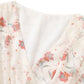 Begonia floral V-neck dress new French gentle puff sleeve temperament design long dress R0117