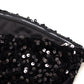 Barbie hottie hip skirt black spring and autumn new tight sexy short skirt sequin tube top dress R0095