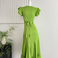 Alice Dream Tea Break French Temperament Long Dress High Waist Slim New Style Dress R2170
