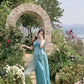 Beautiful unique green tube top casual wide leg pants two piece suit 2025 R0780