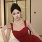 Retro suspender dress, sexy temperament, waist and hip-hugging dress skirt R1451