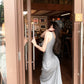 Suspender dress 2025 new style temperament figure-hugging waist slimming hip skirt R0570