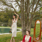 French Retro Countryside Print Slip Dress R5109