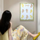 Pure suit, gentle temperament, beautiful yellow top, floral skirt, two-piece suit R0805