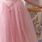 French Sweet Ballet Style Pink Fishbone Corset Mesh Skirt Set Homecoming Dress R5166