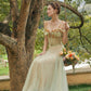 French Green Fairy Dress Set Heavy Fishbone Corset Top Tulle Skirt Homecoming Dress R5144
