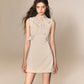 Tulle Tie Bow Dress Slim Waist Sleeveless Vest Dress R5167