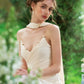 French romantic pure white design tube top dress custom fabric niche high-end homecoming dress R5141