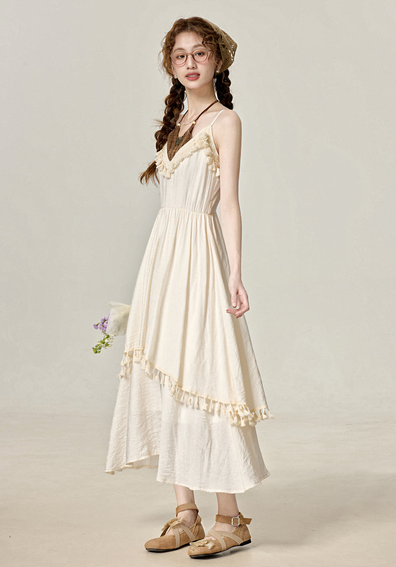 Improved ethnic holiday style new suspender dress temperament skirt R1962