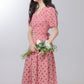 Retro pink polka dot dress 2025 new two-piece dress R1959