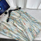 Monet Garden French suspenders floral summer new long skirt travel clothes R2117