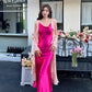High-grade triacetate suspender dress exquisite dress lady temperament dress slim fit R0986