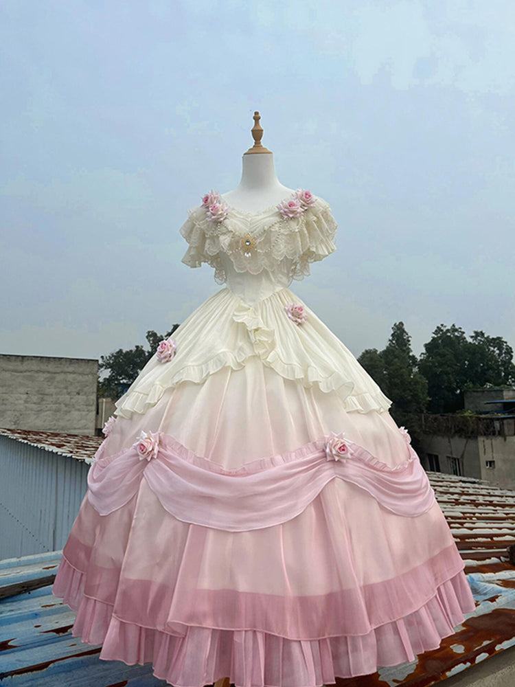 Classical elements on the run princess dress lolita adult ceremony gorgeous dress fairy long dress R1669