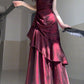 French fishtail evening dress lolita adult ceremony high-end dinner suspender skirt R1671