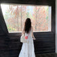 Sleeveless vest floral dress 2025 new gentle temperament loose A-line long skirt R0623