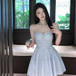 Sequined suspender dress sexy high waist slim V-neck temperament party dress R1494