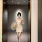 Sexy slim fit hip skirt with off-shoulder dress R0539