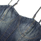 2025 new retro denim cake skirt hot girl French sexy tube top suspender dress female summer design R0063