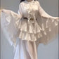 2025 unique and beautiful small suit Qianjinfeng chiffon top skirt high-end small dress two-piece suit R0412