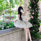Puffy runaway princess dress dress high-end niche tube top dress female homecoming dress R3006