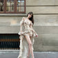 French pure desire style ruffle irregular dress female temperament high-end sexy homecoming dress R3007