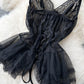 Small lace dark series puffy skirt waist slimming princess skirt mini skirt R2197