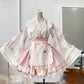 Date battle suit Chinese style lolita big sleeves cross collar big skirt suit R1663