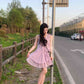 A set of gentle temperament purple sleeveless vest top short skirt two-piece suit R0752