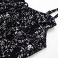 Bevel floral suspender dress French style slim waist long dress for women summer irregular R0031