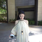 Off-the-shoulder dress, relaxed French long skirt R0552