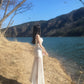 White suspender dress 2025 new beautiful waist hip skirt R0555