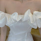 Birthday dress high-end party dress high-end niche one-shoulder tube top dress R1777