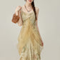 2025 new western resort style suspender dress design fishtail long skirt R1935
