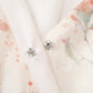 Begonia floral V-neck dress new French gentle puff sleeve temperament design long dress R0117