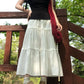 Gentle temperament black off-shoulder T-shirt A-line skirt 2025 two-piece suit R0887