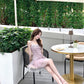 White purple dress suspenders gauze dress princess super beautiful summer beautiful dress R3904