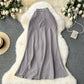 High-end satin skirt, high waist, slimming, medium-length fishtail skirt R2194