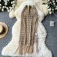 Sexy holiday hollow mesh skirt slit lace up outer knitted tassel beach skirt R2192