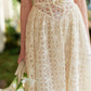 French style little white dress heavy suspenders long fishbone dress summer R5110